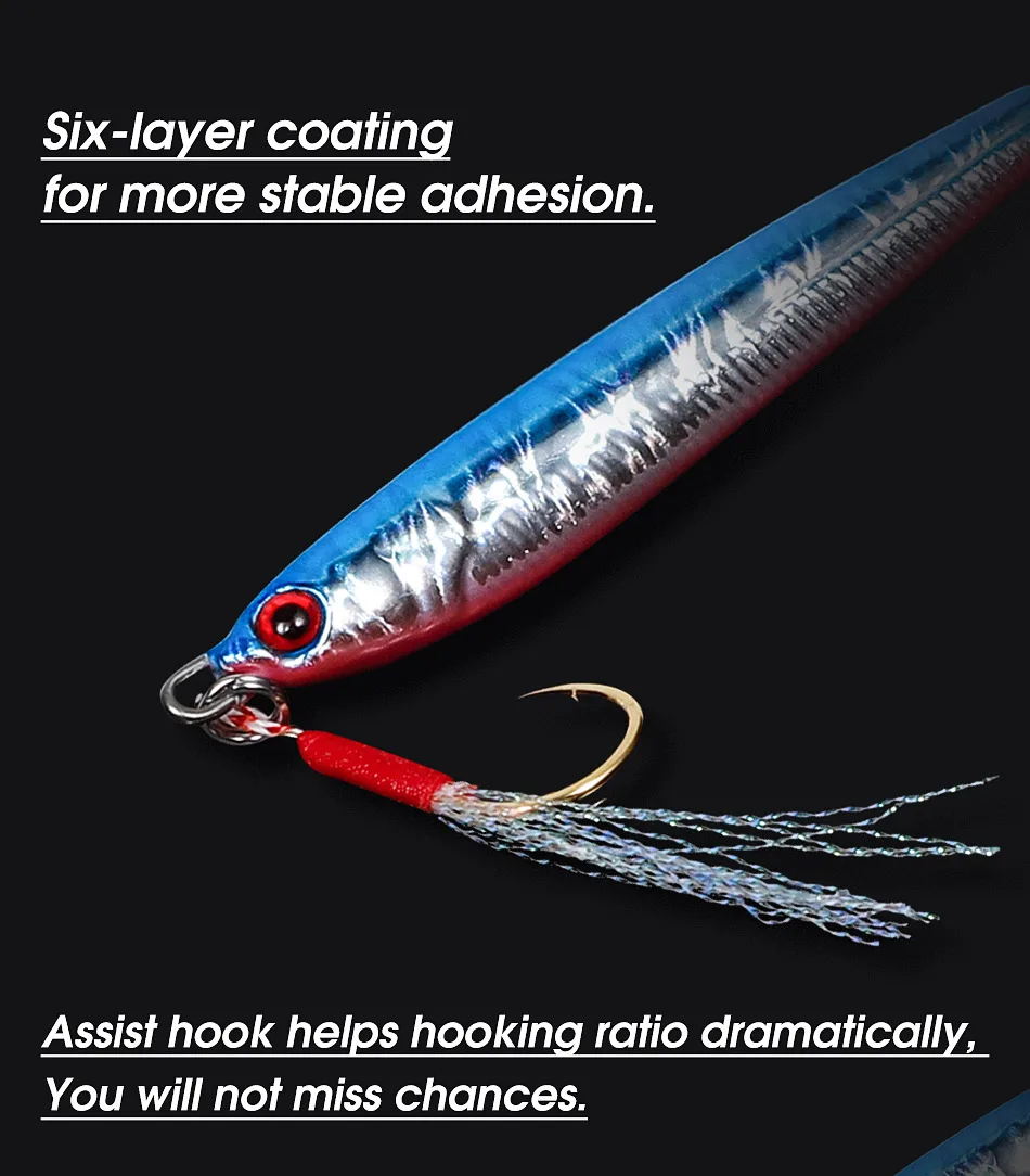 Lead Fishing Lures Saltwater Metal Jigging Spoon Sea Bass Lure ABS Pencil Lure - view 11