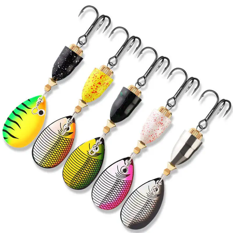 CHEERY 10g Metal Spoon Spinner Fishing Lure with Treble Hook for ABS Pencil Lure - view 9