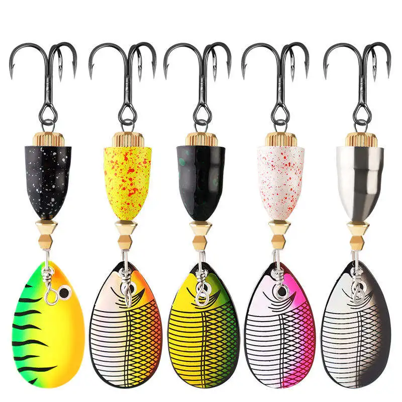 CHEERY 10g Metal Spoon Spinner Fishing Lure with Treble Hook for ABS Pencil Lure - view 10