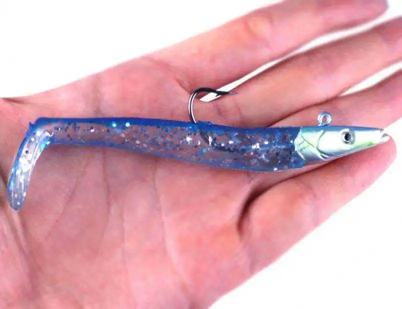 Cheery Free Shipping Lead Head Jig Fishing Hard Bait PVC Lure for