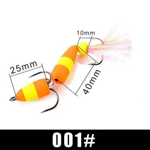 Cheery Floating Foam Bait Jig Hooks Three Anchor Barbed Bass ABS Pencil Lure - view 10