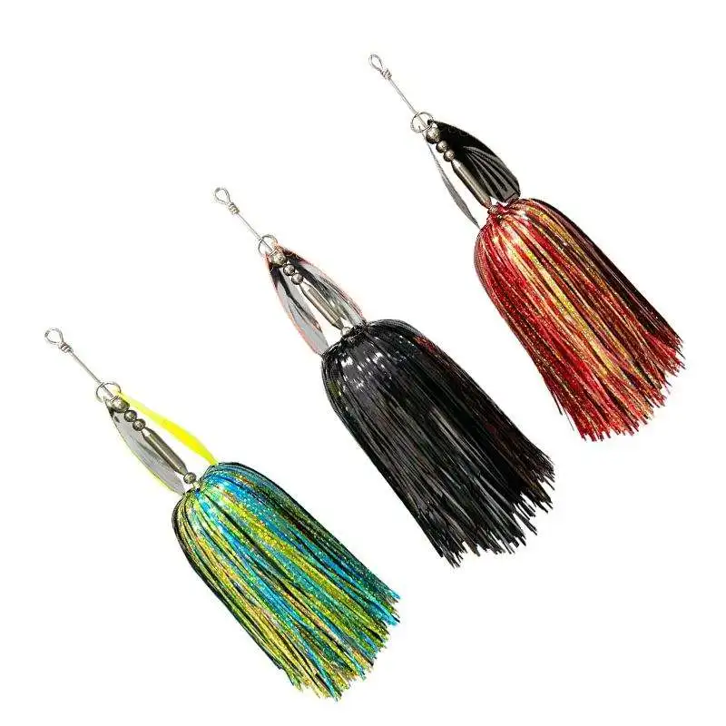 Hot Selling Artificial 45g 22cm Copper Spinner Bait for Pike Bass ABS Pencil Lure - view 11