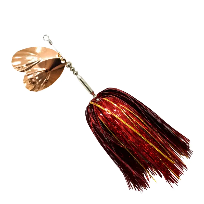 Hot Selling Artificial 45g 22cm Copper Spinner Bait for Pike Bass ABS Pencil Lure - view 12