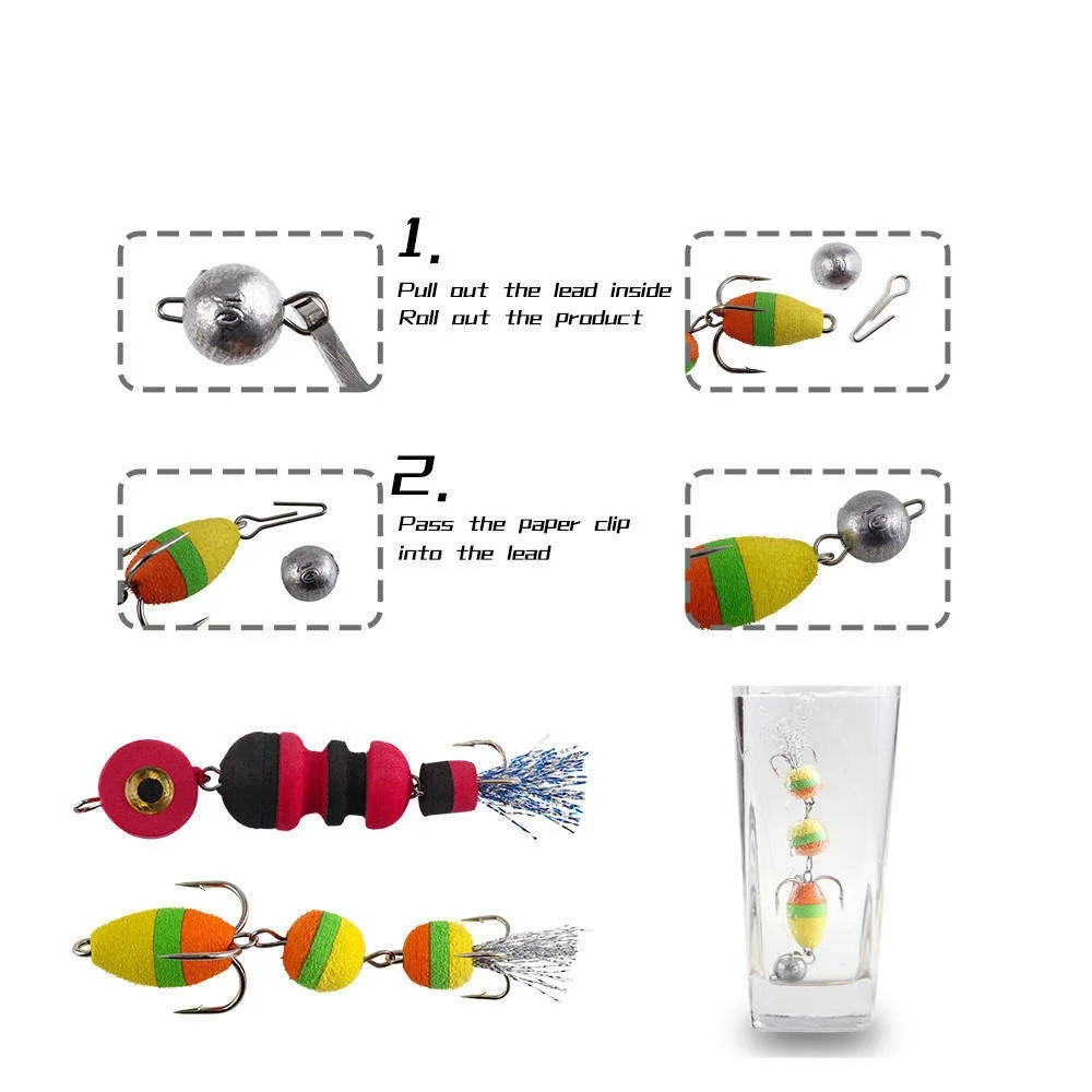 Cheery ABS Carp Insect Foam Hook Artificial Soft Bait Lure ABS Pencil Lure - view 8