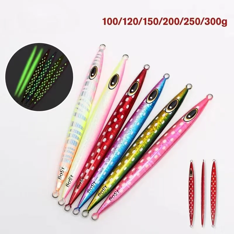 Luminous Lure Iron Plate Fast Sinking 100~300g Heavy Weight ABS Pencil Lure - view 10