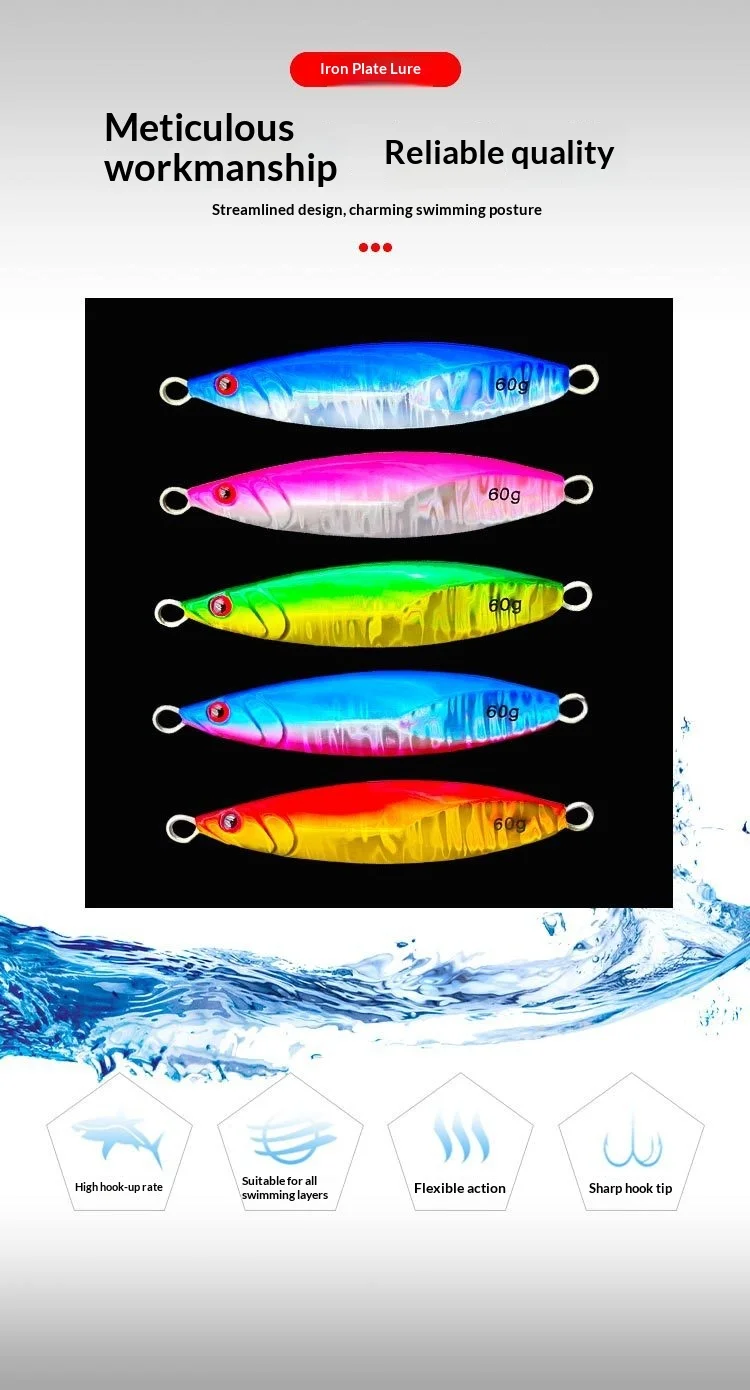 Wholesale Metal Jig Lure Bait Bare Plate Long-Range Shore Cast ABS Pencil Lure - view 5