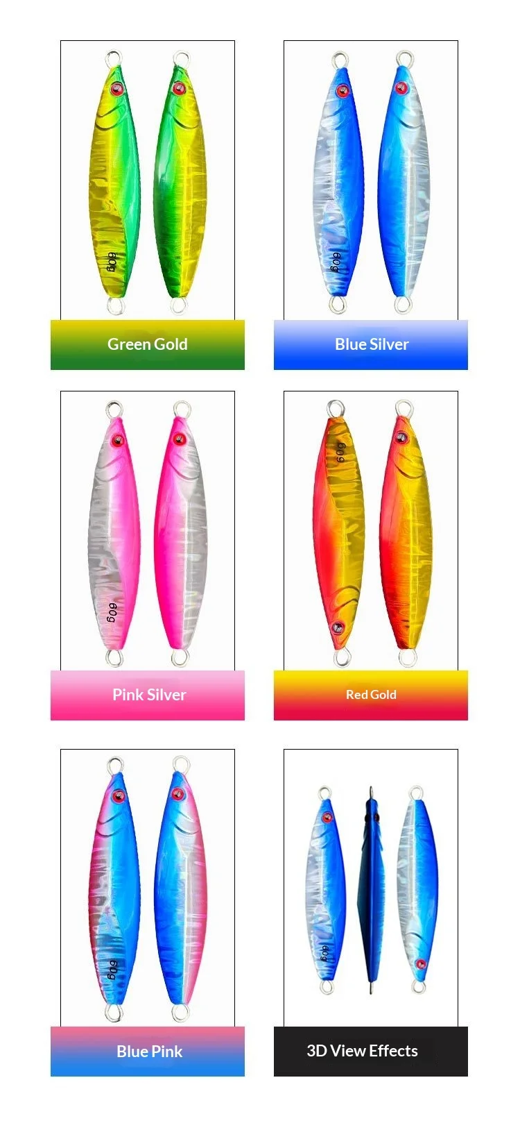 Wholesale Metal Jig Lure Bait Bare Plate Long-Range Shore Cast ABS Pencil Lure - view 7