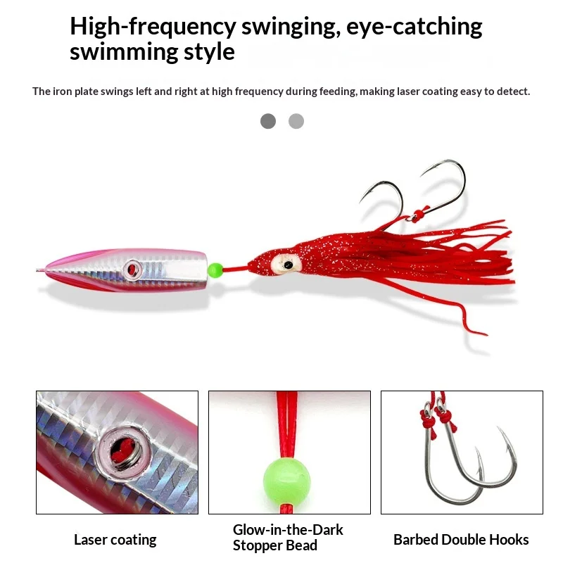 Lure Metal Jig Full-Water-Column Slow-Roll Octopus Bionic ABS Pencil Lure - view 5