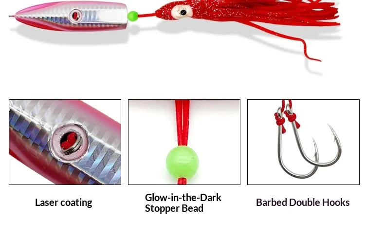Lure Metal Jig Full-Water-Column Slow-Roll Octopus Bionic ABS Pencil Lure - view 19