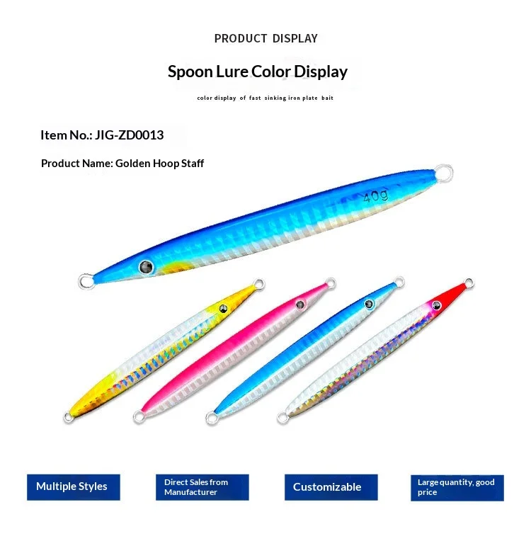 Direct Supply From Source Factory Wholesale Metal Jig Lure Iron ABS Pencil Lure - view 7