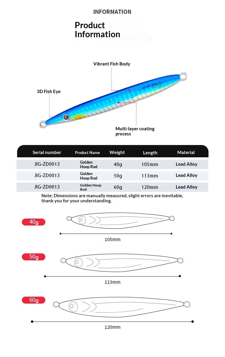 Direct Supply From Source Factory Wholesale Metal Jig Lure Iron ABS Pencil Lure - view 9
