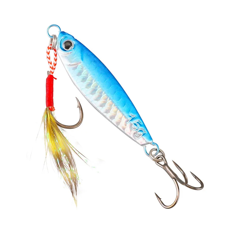 Custom Scale Falling ABS Plate Lure Bait Set Far-cast Fish