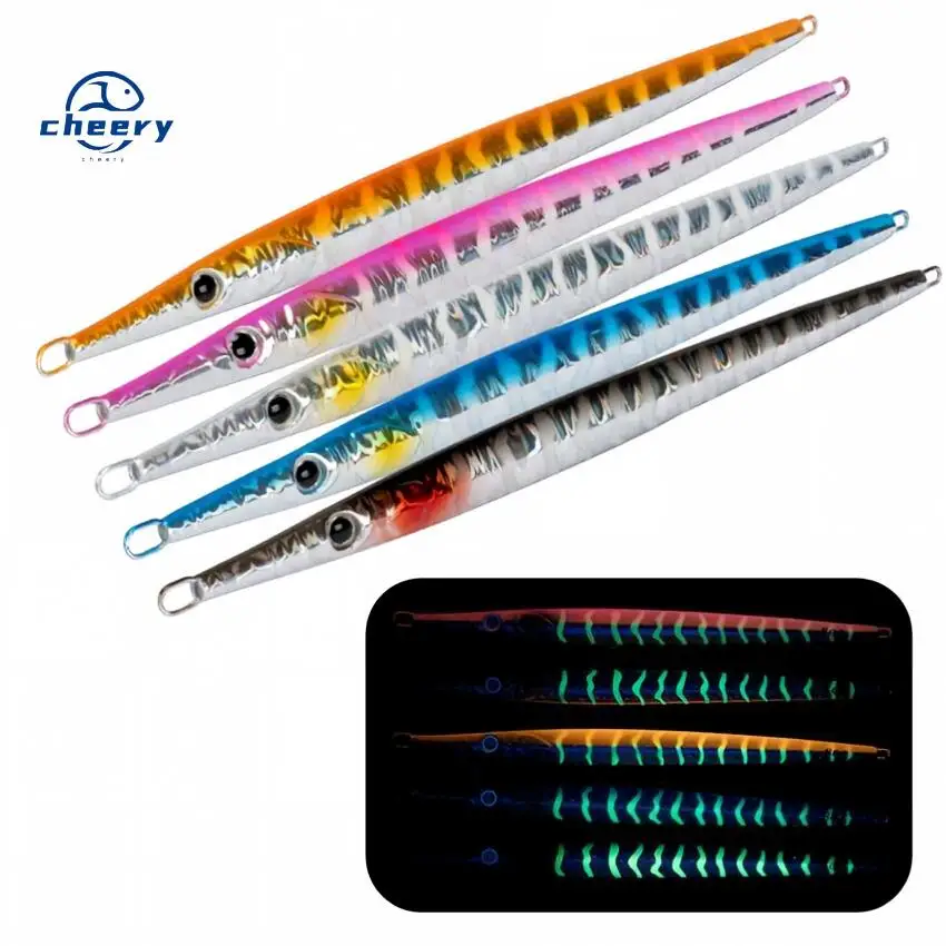 CHEERY 80g 100g Good Quality Deep Sea Silicone Jig Lure for Bass ABS Pencil Lure - view 8