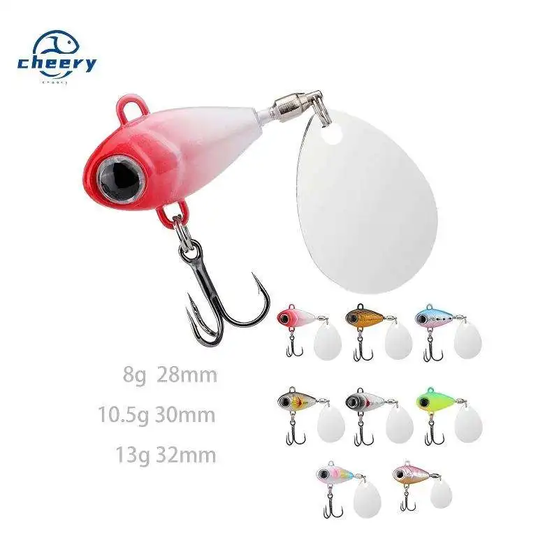CHEERY 8g-13g Artificial Spintail Vib Winter Sea Saltwater Bait ABS Pencil Lure - view 3