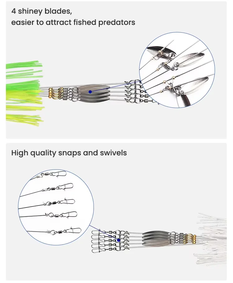 Cheery Jig Heads Fishing Ultralight Tripod Bass Lures Bait Kit ABS Pencil Lure - view 5