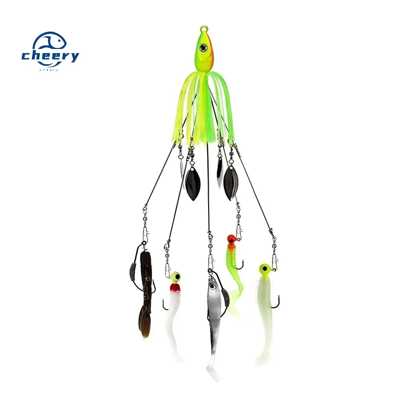 Cheery Jig Heads Fishing Ultralight Tripod Bass Lures Bait Kit ABS Pencil Lure - view 9