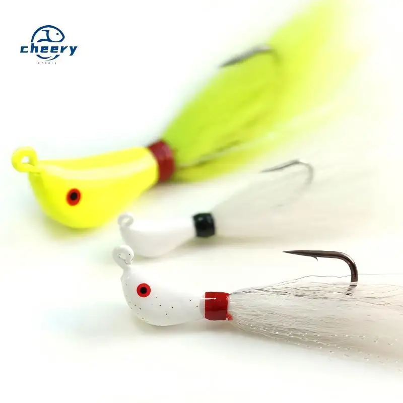 Cheery 10g 3/8oz Holographic Bucktail Jig Kit Fishing Lure with ABS Pencil Lure - view 9