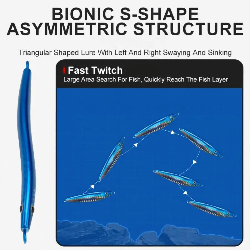 CHEERY Saltwater Casting Metal Jig Lead Lure Glow in the Dark ABS Pencil Lure - view 11