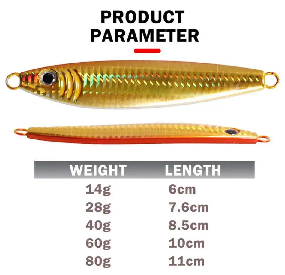 CHEERY Saltwater Casting Metal Jig Lead Lure Glow in the Dark ABS Pencil Lure - view 13