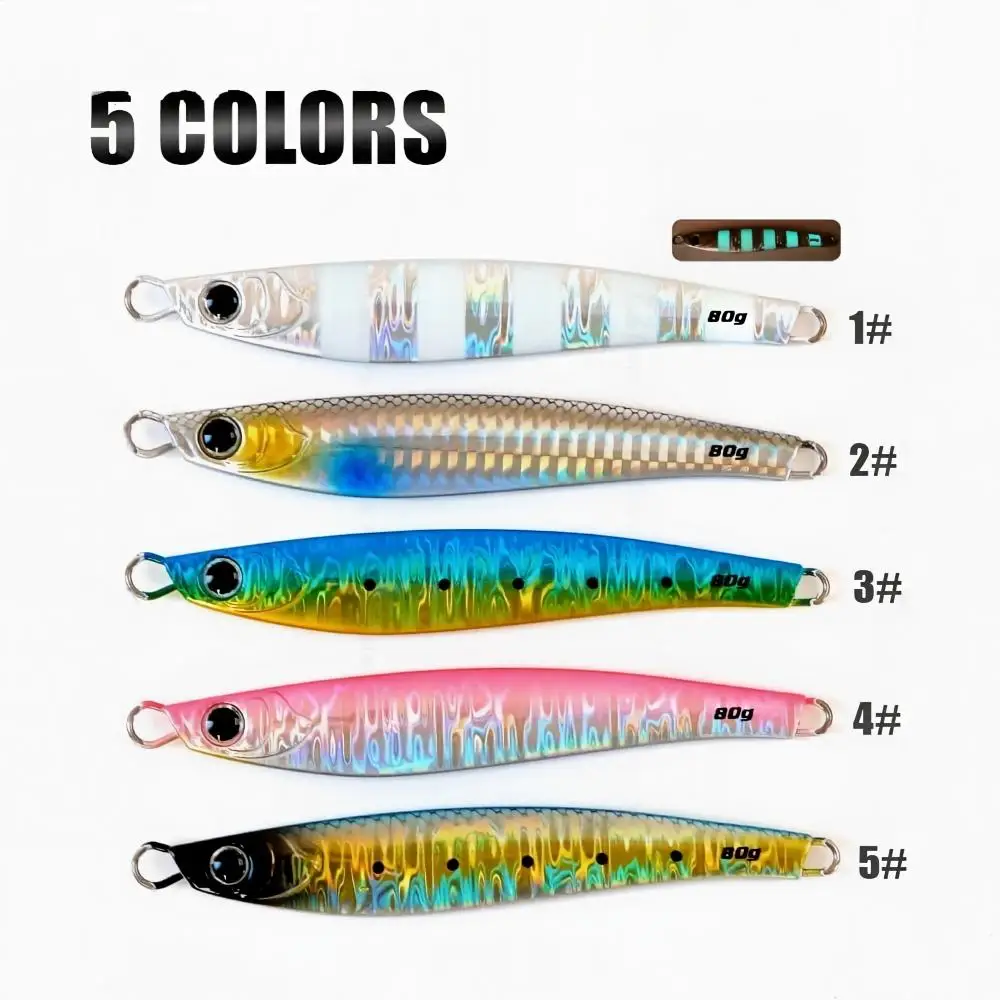 Cheery 30g 40g 60g 80g Artificial Lead Metal Jig Saltwater ABS Pencil Lure - view 13