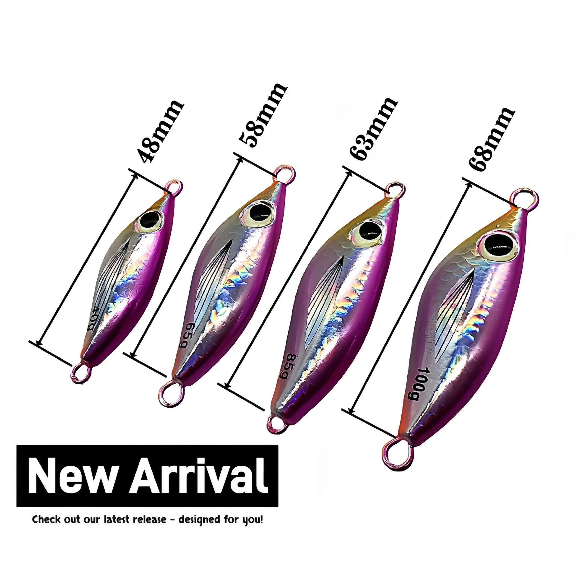 Cheery Colorful Luminous Metal Jig Lure with Hooks Artificial Sea ABS Pencil Lure - view 13