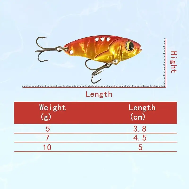 CHEERY 5g-10g Lead-Coated Copper Artificial Hard Bait Vibration ABS Pencil Lure - view 4