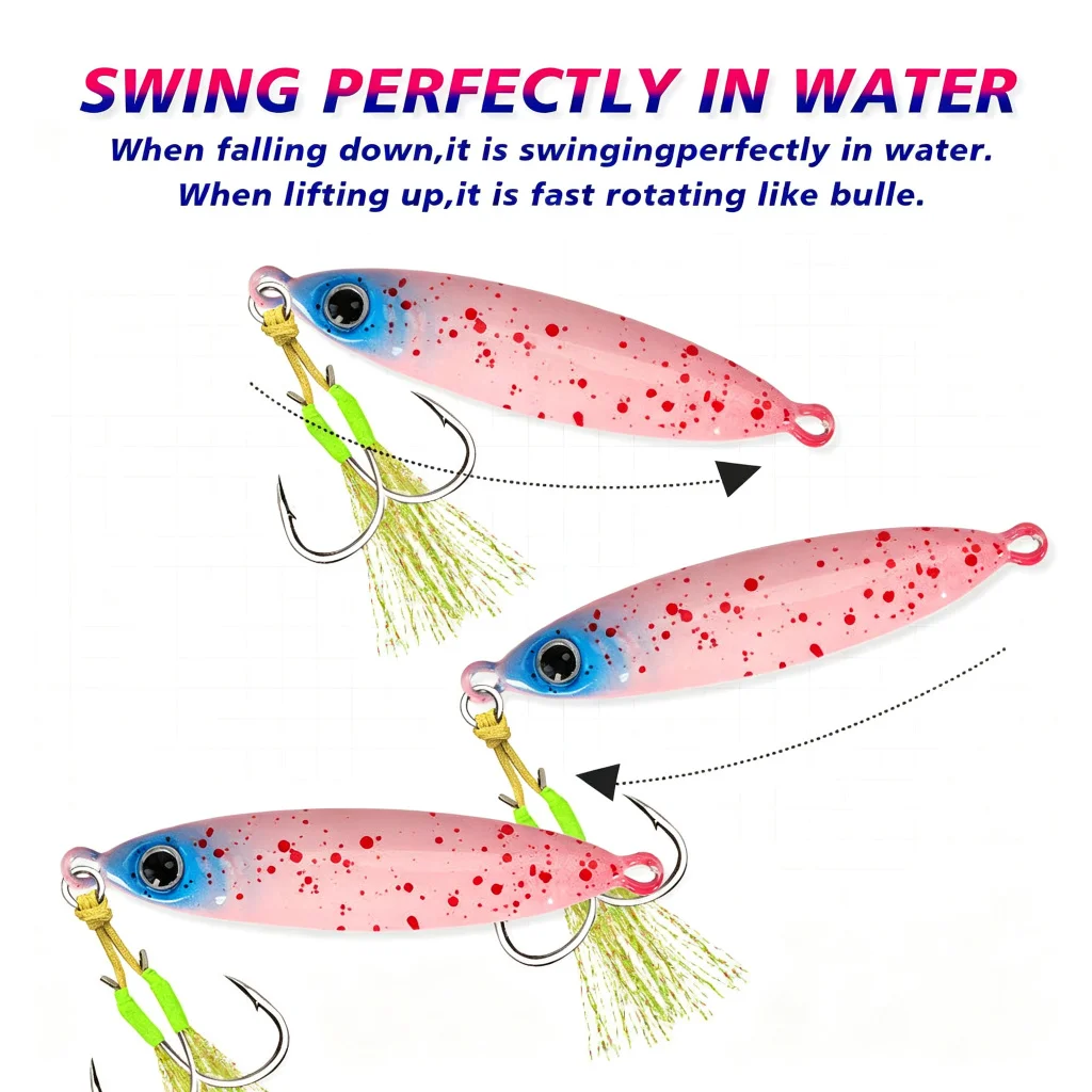 CHEERY 30g-80g Luminous Artificial Lead Metal Lure Jig Saltwater ABS Pencil Lure - view 13