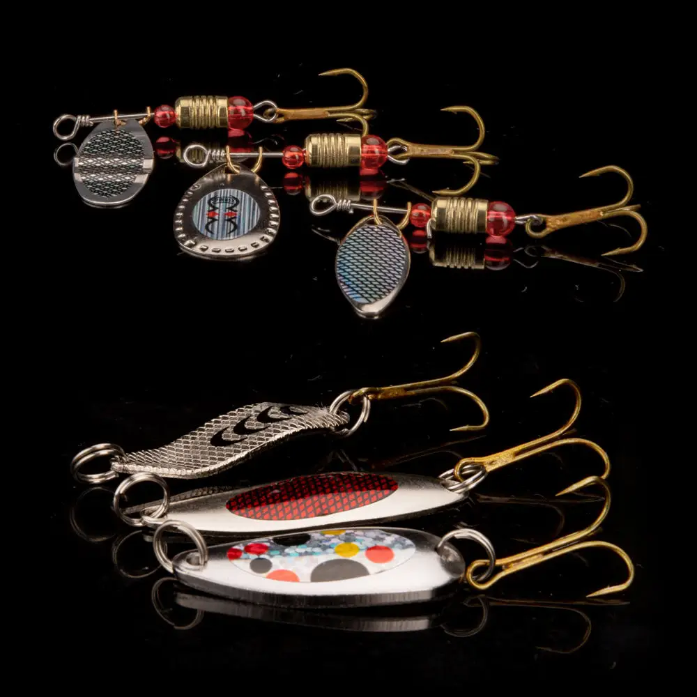 Spinnerbait Lures Kit with Tackle Box Stainless Steel Spoon ABS Pencil Lure - view 4