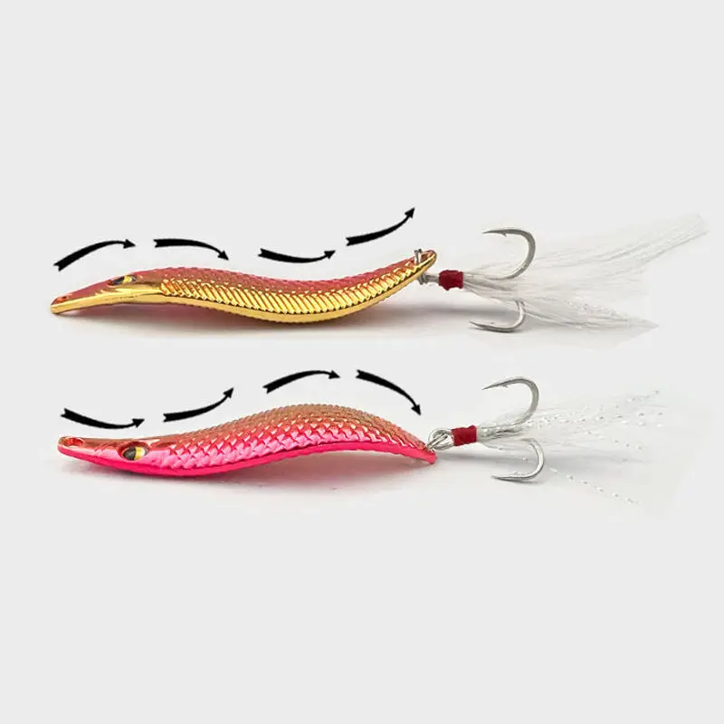 S Shape Snake Metal Jig Lure Long Casting Bionic Fishing Bait ABS Pencil Lure - view 2