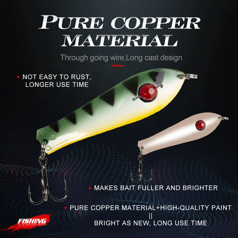 Lure Lifelike Metal Hard Bait Artificial Spoon Sinking Drop-Shot ABS Pencil Lure - view 14