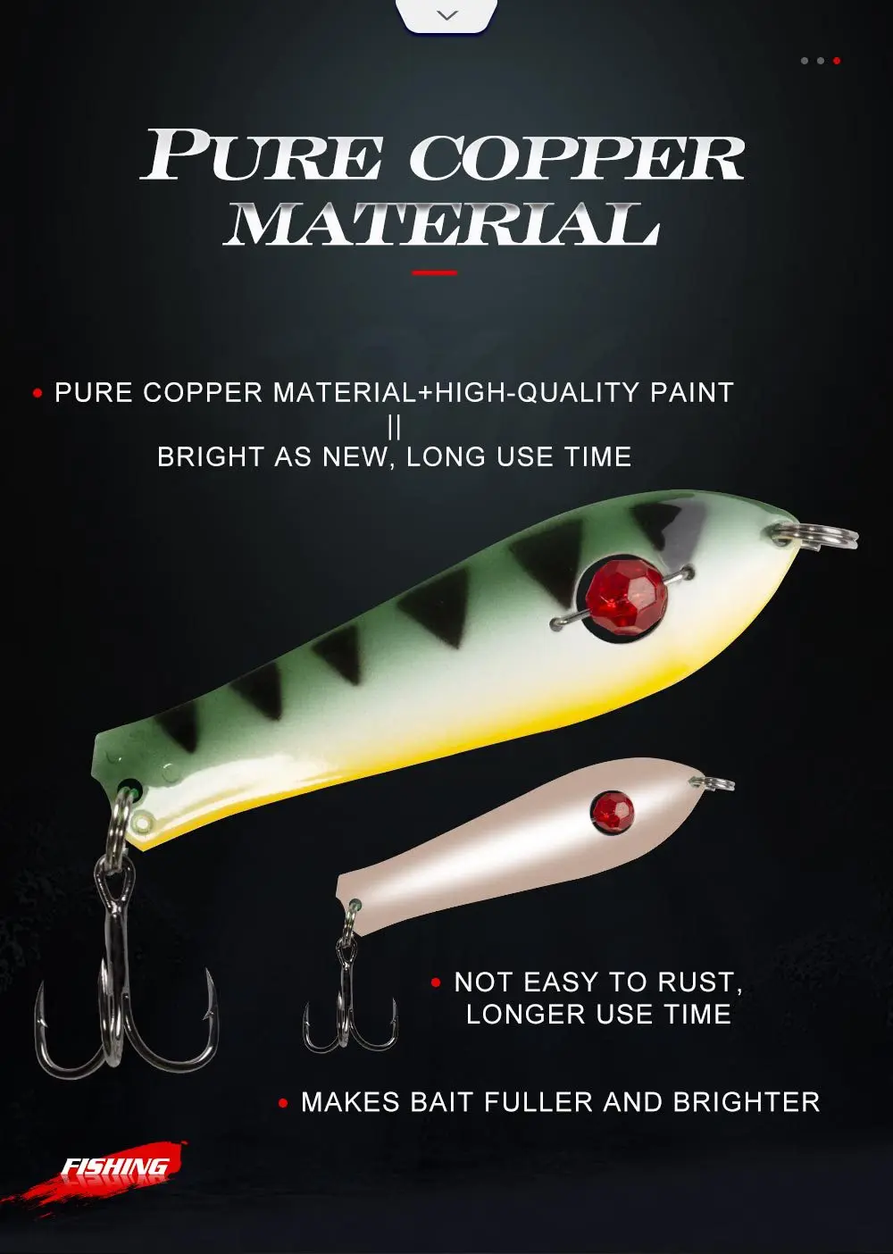 Lure Lifelike Metal Hard Bait Artificial Spoon Sinking Drop-Shot ABS Pencil Lure - view 6