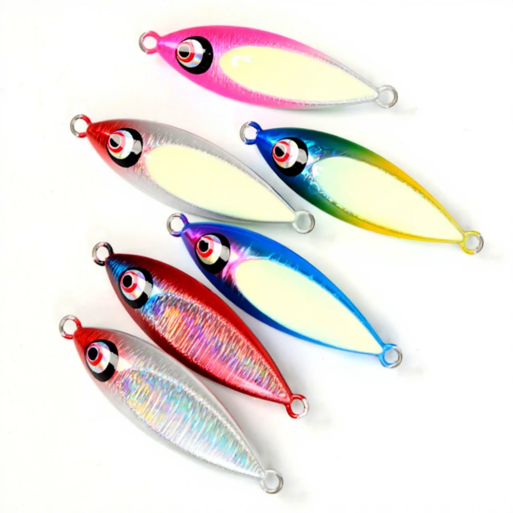 Slow-Sinking Water Drop Iron Plate 80g 100g Floating Slow-Rolling Metal Jig