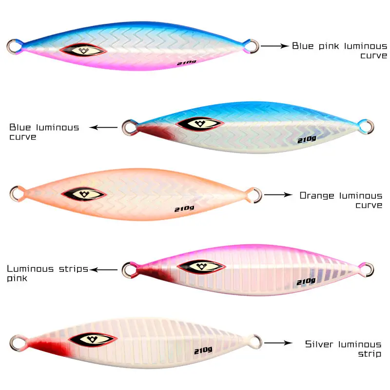 Funadaiko Custom 260g Lead Glow Jig Lures for Bass &amp; Marlin ABS Pencil Lure - view 10