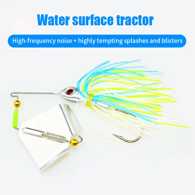 CHEERY PVC & Metal Bladed Jig Spinnerbait Fishing Lure for ABS Pencil Lure - view 13