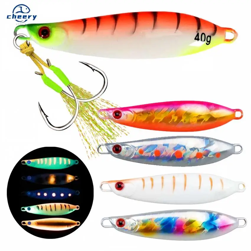 CHEERY Trail-Opening Curved Blade Lure Metal Jig Lead Fish Hook