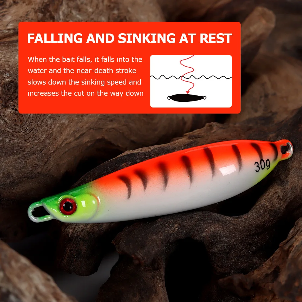 CHEERY Trail-Opening Curved Blade Lure Metal Jig Lead Fish Hook ABS Pencil Lure - view 14