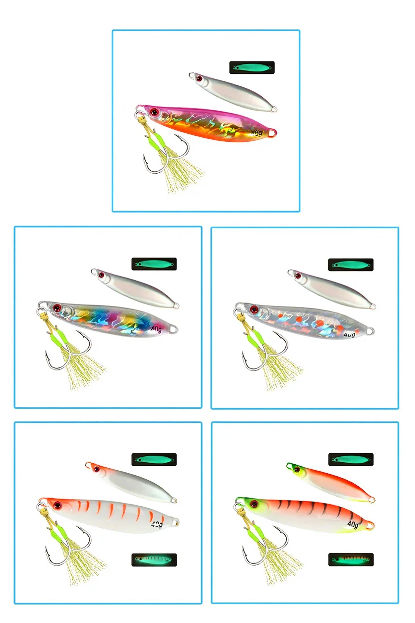 CHEERY Trail-Opening Curved Blade Lure Metal Jig Lead Fish Hook ABS Pencil Lure - view 5
