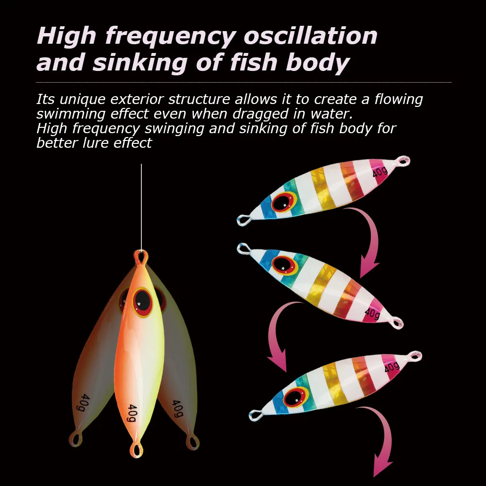 CHEERY Deep-Sea Lure Night-Glow Slow-Rolling Metal Jig Lead Fish ABS Pencil Lure - view 15