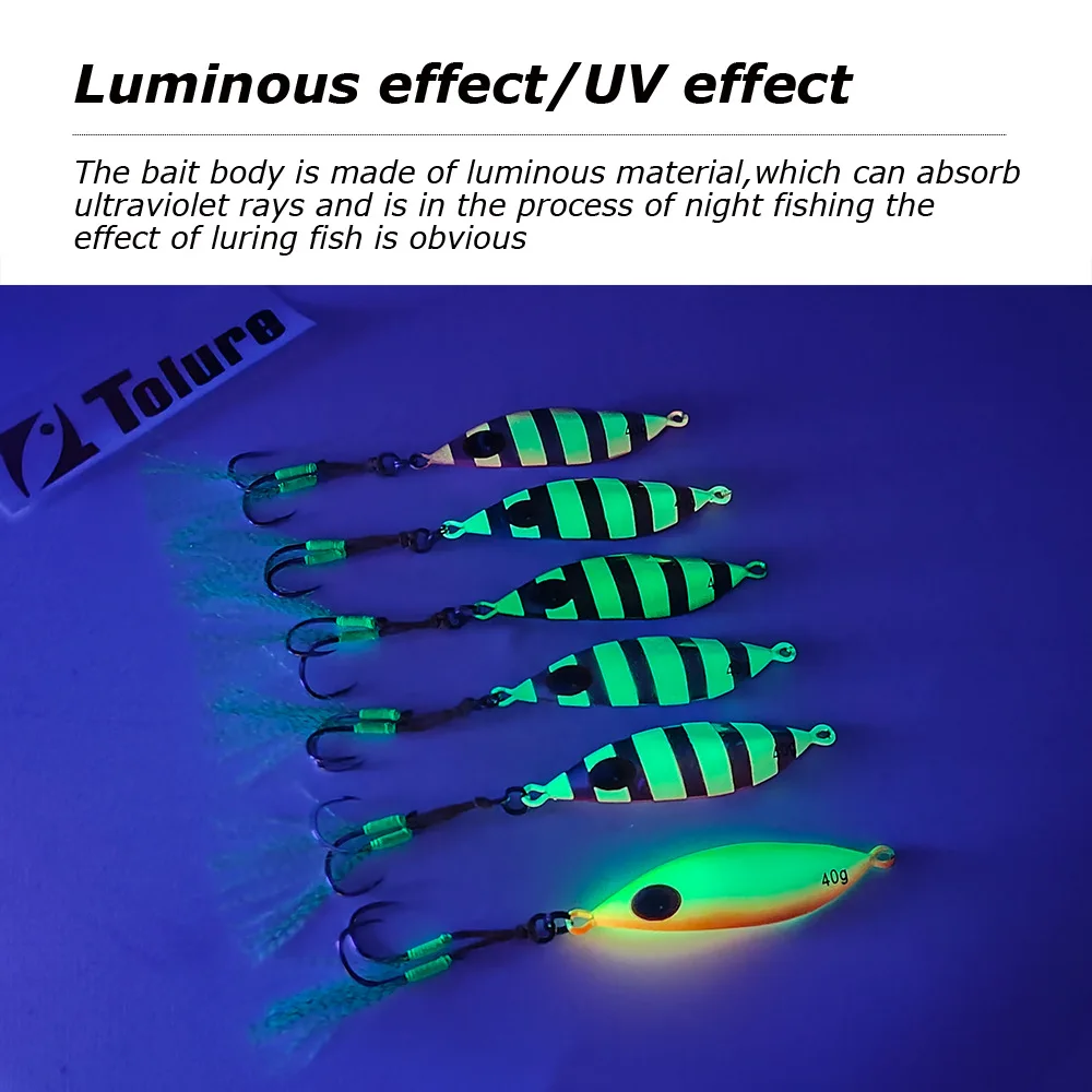 CHEERY Deep-Sea Lure Night-Glow Slow-Rolling Metal Jig Lead Fish ABS Pencil Lure - view 1