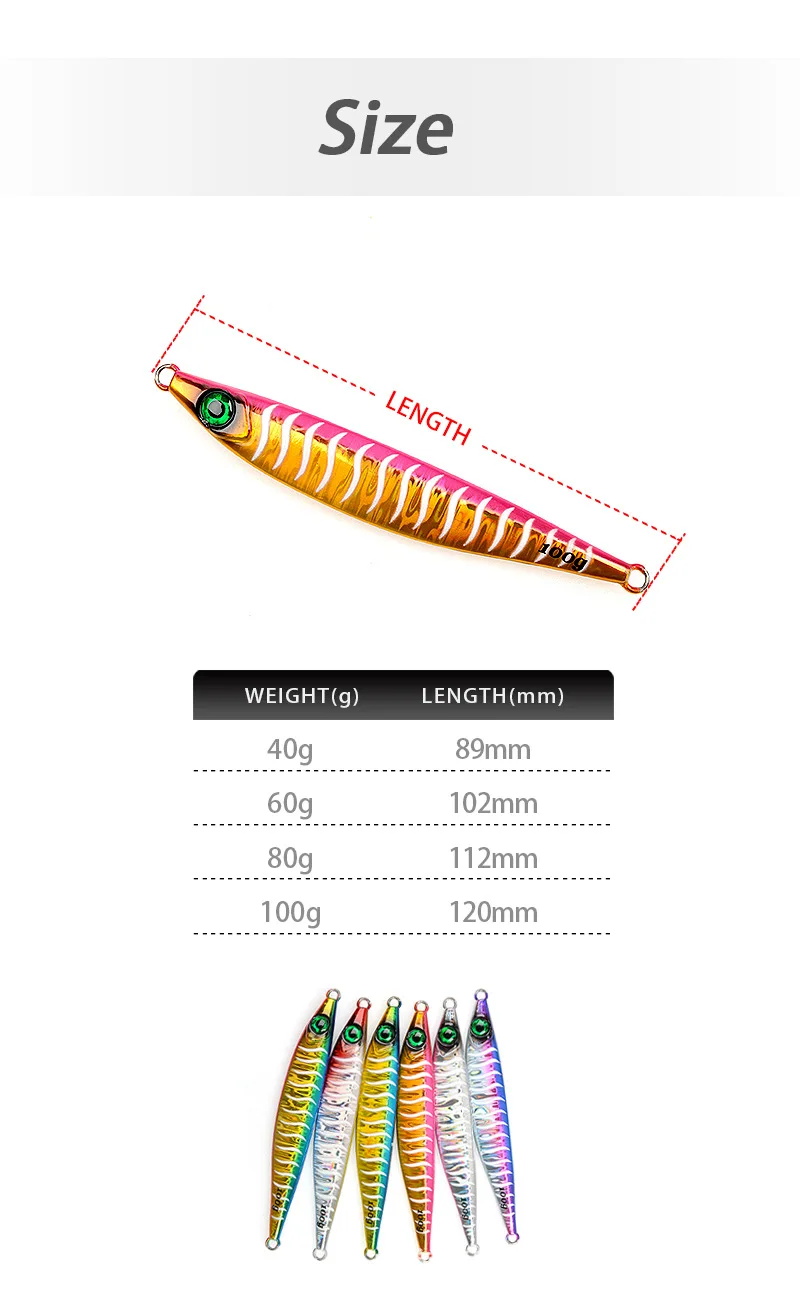 CHEERY Long-Range Sea Fishing Boat Lure Bait 40g-100g ABS Pencil Lure - view 9