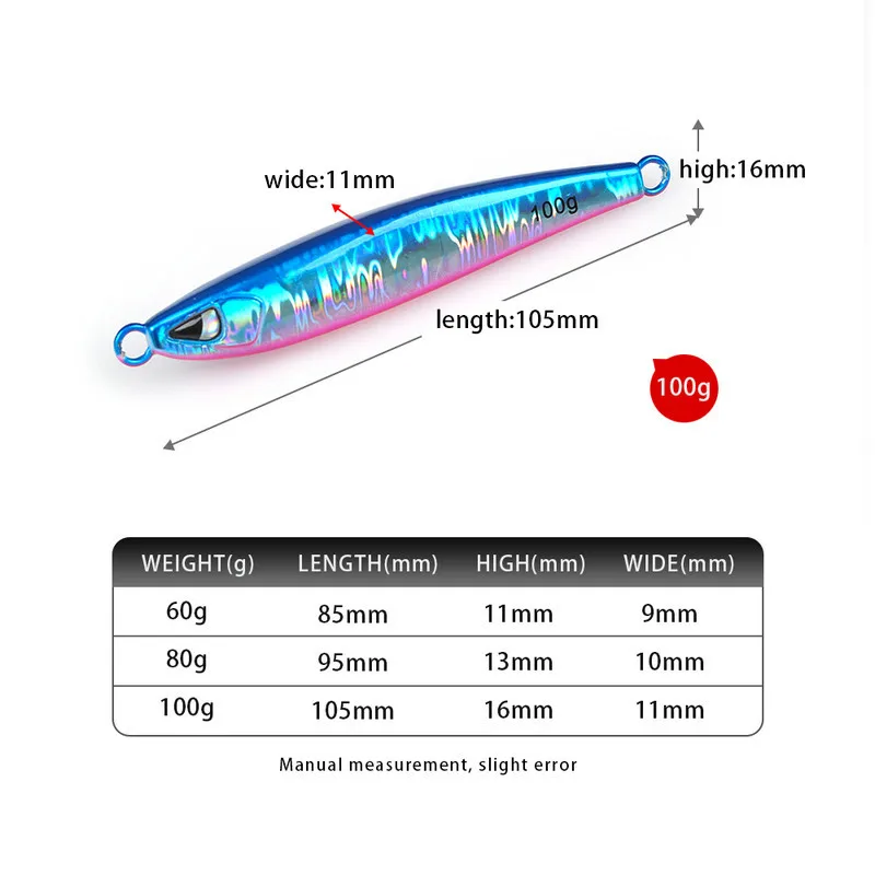 Cheery Lead Fish Lure Metal Plate Bait for Saltwater Sea Fishing ABS Pencil Lure - view 1