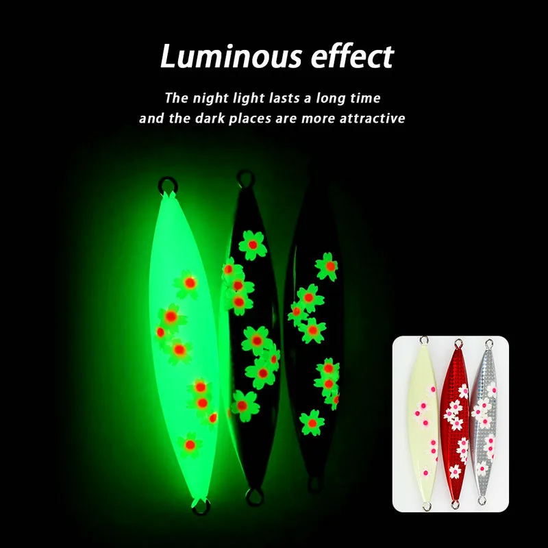 Deep-Sea Slow-Rolling Luminous Metal-Plate Laser Lure Bait 200g ABS Pencil Lure - view 13