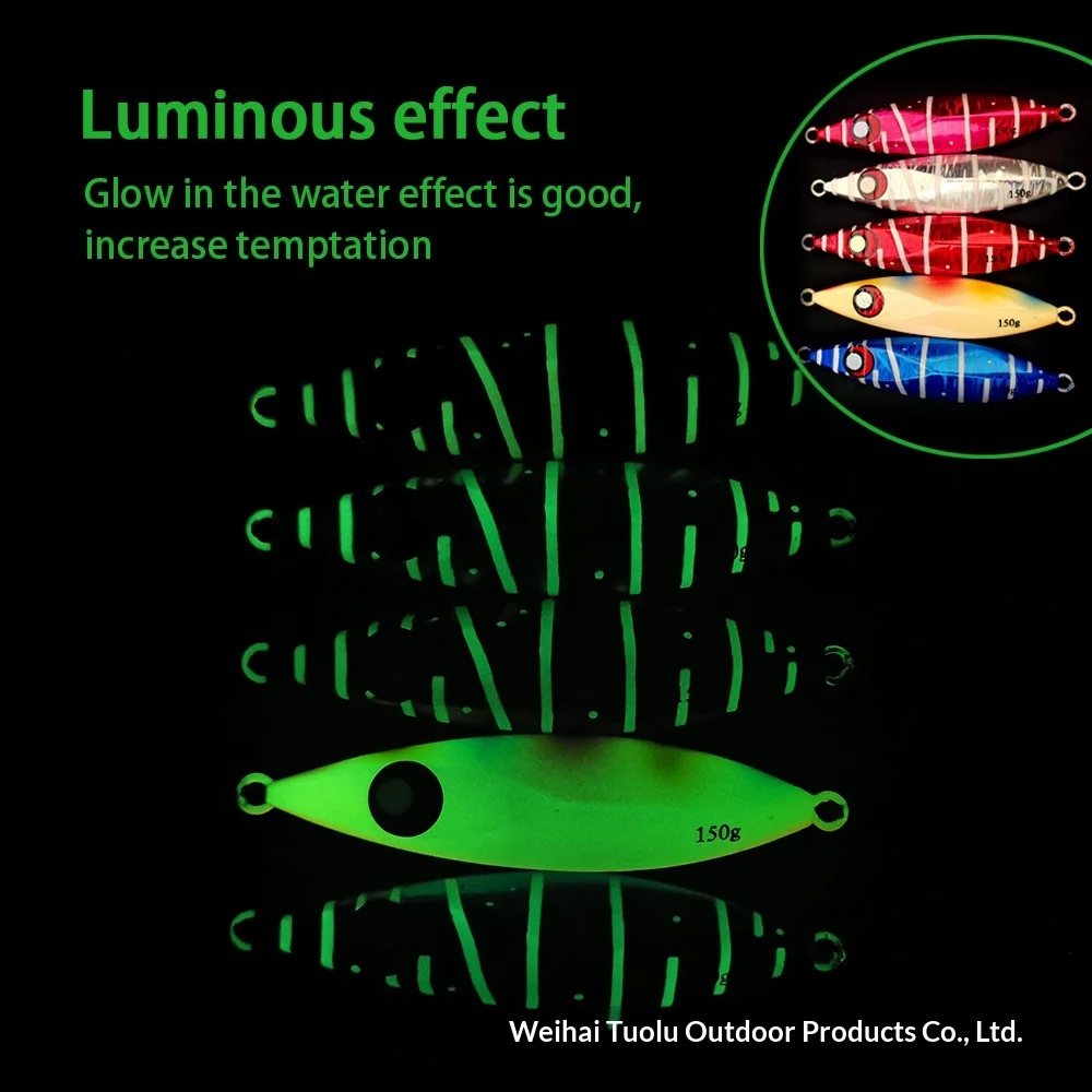 Cross-Border New Product Lead Luminous Effect 80g 100g 150g 200g ABS Pencil Lure - view 6