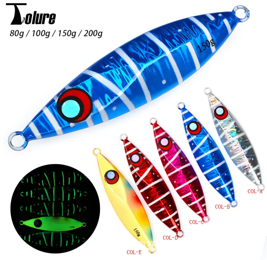 Cross-Border New Product Lead Luminous Effect 80g 100g 150g 200g ABS Pencil Lure - view 10