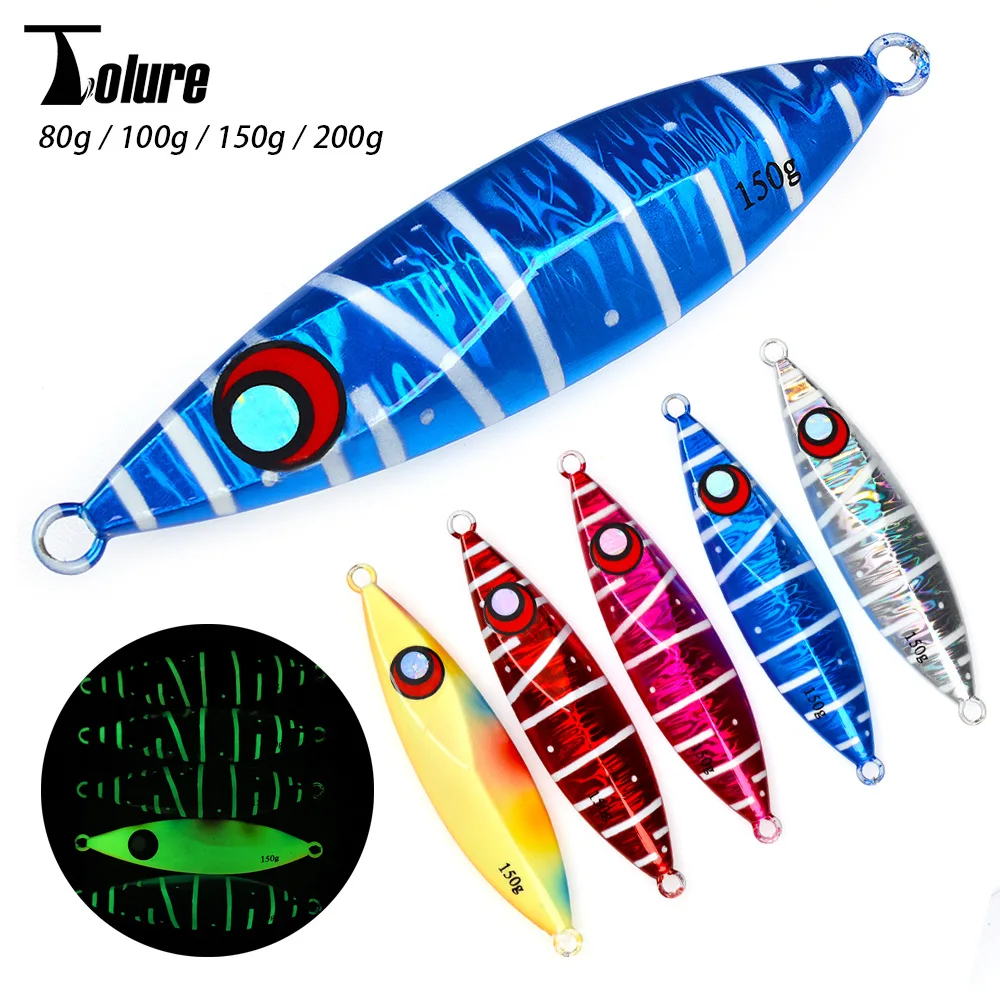 Cross-Border New Product Lead Luminous Effect 80g 100g 150g 200g ABS Pencil Lure - view 11