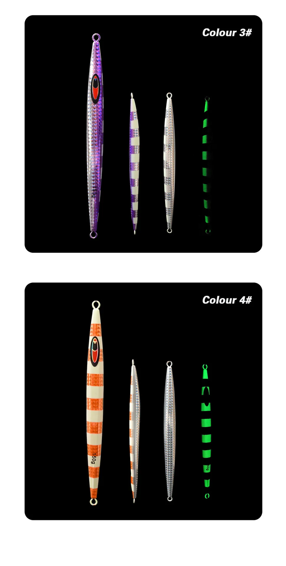 Cross-Border Hot-Selling 3D Printed Luminous Iron Plate Metal Jig ABS Pencil Lure - view 1