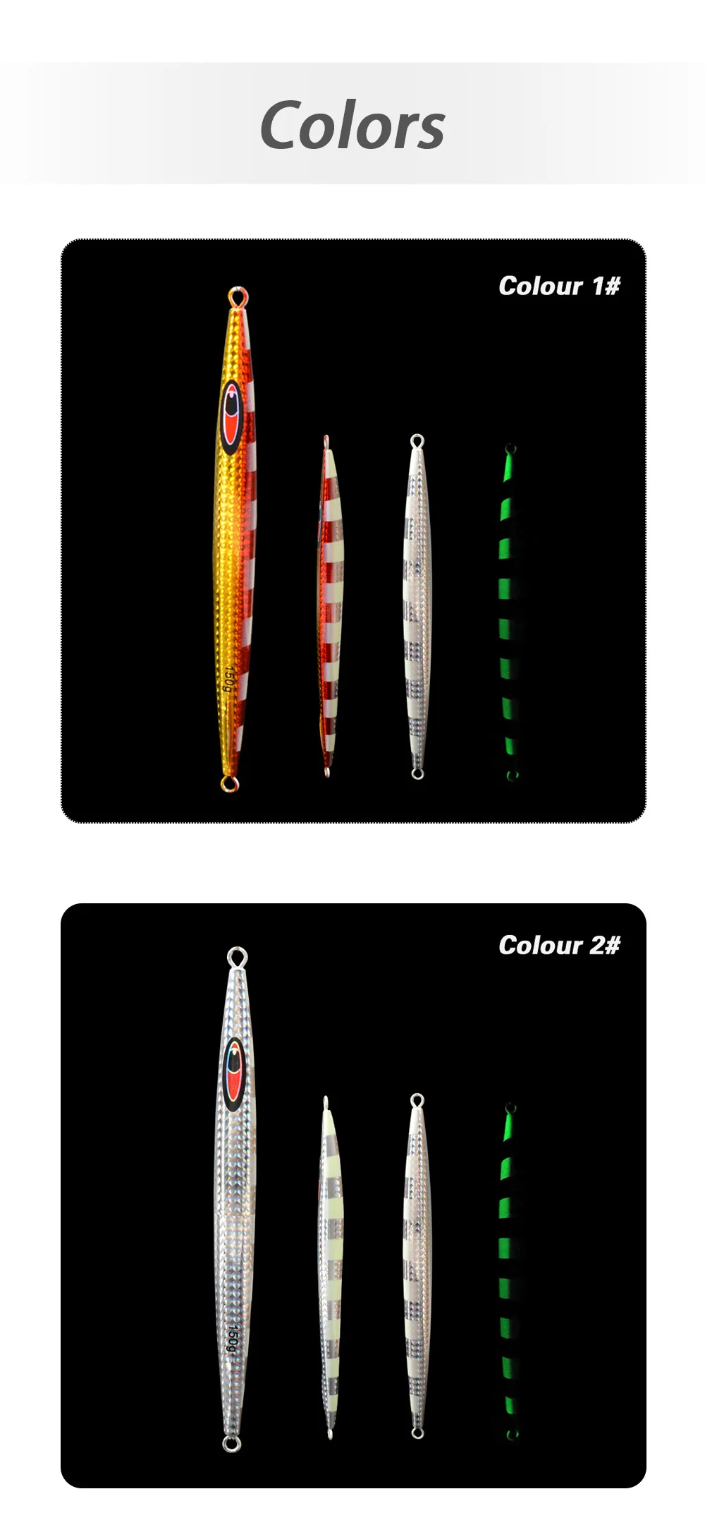Cross-Border Hot-Selling 3D Printed Luminous Iron Plate Metal Jig ABS Pencil Lure - view 2