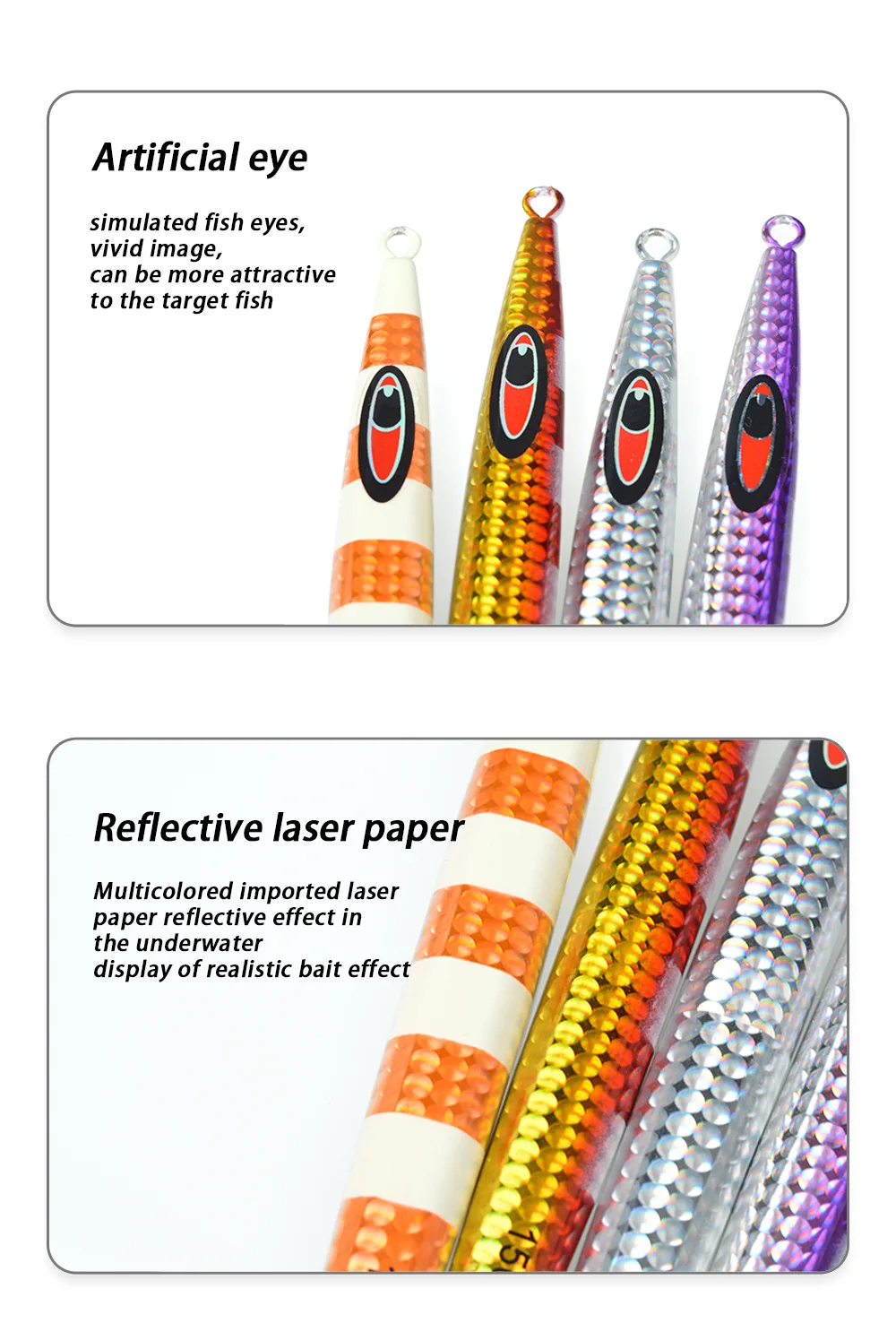 Cross-Border Hot-Selling 3D Printed Luminous Iron Plate Metal Jig ABS Pencil Lure - view 3