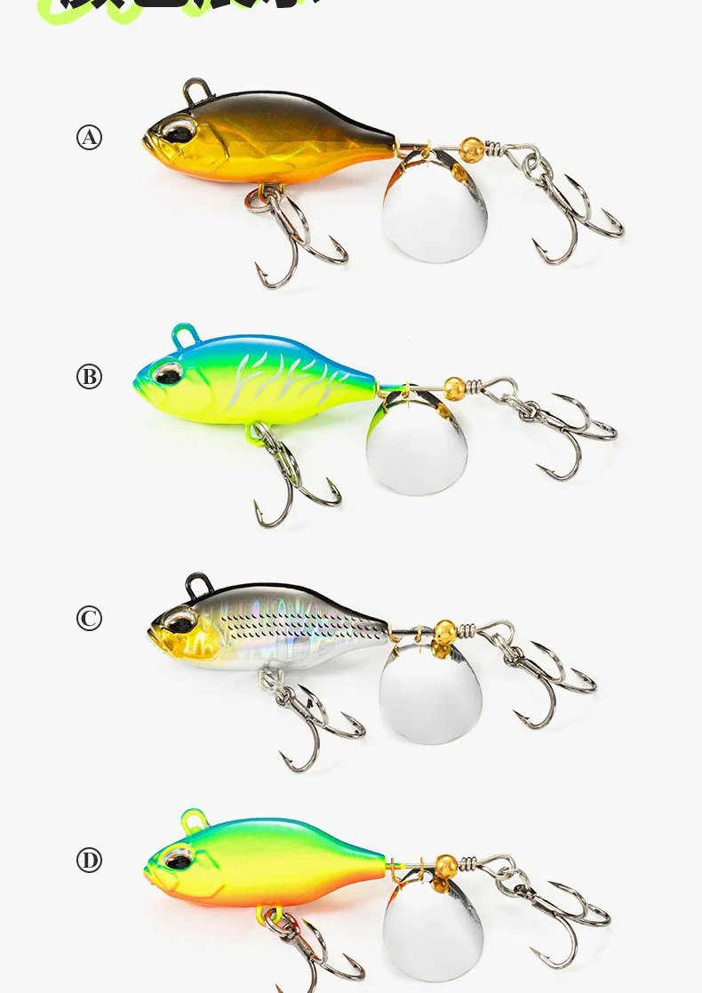 Lure Bait Spinning Sequin VIB Jig Lead Artificial Hard 12g-23g ABS Pencil Lure - view 9