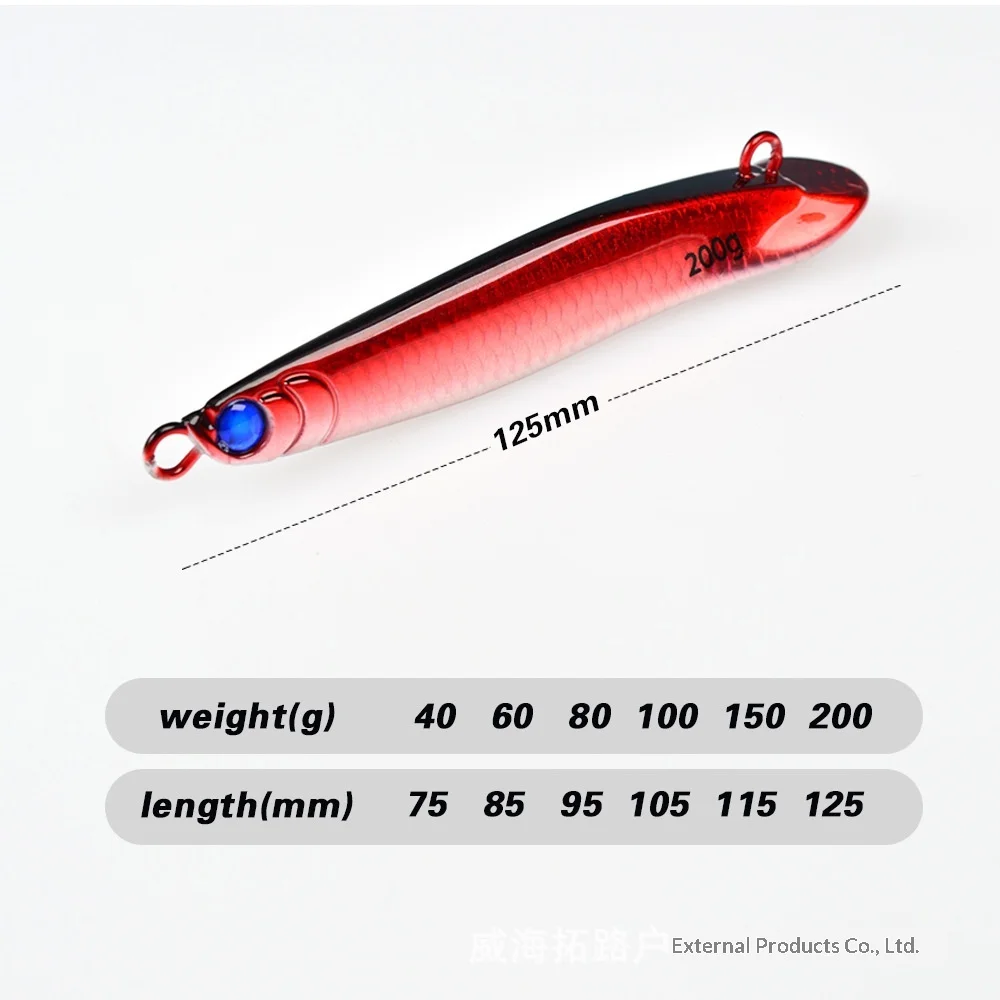 TOLURE TL Laser Gold Dragon Fish Yan Yue Iron Plate 40g-200g ABS Pencil Lure - view 3
